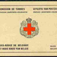 Belgium 1953 Red Cross 20f booklet complete and fine SG SB34