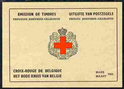 Belgium 1953 Red Cross 20f booklet complete and fine SG SB34