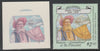 St Vincent - Bequia 1988 Explorers $2 John Cabot die proof in magenta & cyan only on Cromalin plastic card (ex archives) complete with issued stamp. Cromalin proofs are an essential part of the printing proces, produced in very li……Details Below