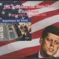 Chad 2020 JFK President of United States of America #3 - imperf delexe sheet unmounted mint. Note this item is privately produced and is offered purely on its thematic appeal