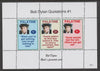 Palatine (Fantasy) Quotations by Bob Dylan #1 perf deluxe glossy sheetlet containing 3 values each with a famous quotation,unmounted mint