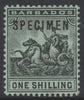 Barbados 1907 Britannia 1s overprinted SPECIMEN, fine with gum and only about 300 produced, SG 169s