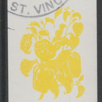 St Vincent 1985 Herbs & Spices 25c pepper imperf proof in yellow only, fine used with part St Vincent cancellation, produced for a promotion. Ex Format archives (as SG 868)