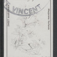St Vincent 1985 Herbs & Spices 35c Sweet Marjoram imperf proof in black only, fine used with part St Vincent cancellation, produced for a promotion. Ex Format archives (as SG 869)