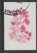 St Vincent 1985 Herbs & Spices 35c Sweet Marjoram imperf proof in magenta only, fine used with part St Vincent cancellation, produced for a promotion. Ex Format archives (as SG 869)