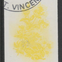 St Vincent 1985 Herbs & Spices 35c Sweet Marjoram imperf proof in yellow only, fine used with part St Vincent cancellation, produced for a promotion. Ex Format archives (as SG 869)
