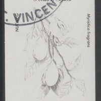 St Vincent 1985 Herbs & Spices $1 Nutmeg imperf proof in black only, fine used with part St Vincent cancellation, produced for a promotion. Ex Format archives (as SG 870)