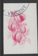 St Vincent 1985 Herbs & Spices $1 Nutmeg imperf proof in magenta only, fine used with part St Vincent cancellation, produced for a promotion. Ex Format archives (as SG 870)