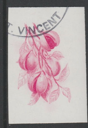 St Vincent 1985 Herbs & Spices $1 Nutmeg imperf proof in magenta only, fine used with part St Vincent cancellation, produced for a promotion. Ex Format archives (as SG 870)