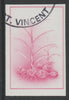 St Vincent 1985 Herbs & Spices $3 Gingeri mperf proof in magenta only, fine used with part St Vincent cancellation, produced for a promotion. Ex Format archives (as SG 871)