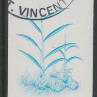 St Vincent 1985 Herbs & Spices $3 Gingeri mperf proof in cyan only, fine used with part St Vincent cancellation, produced for a promotion. Ex Format archives (as SG 871)