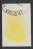 St Vincent 1985 Herbs & Spices $3 Gingeri mperf proof in yellow only, fine used with part St Vincent cancellation, produced for a promotion. Ex Format archives (as SG 871)