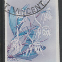 St Vincent 1985 Orchids 35c imperf proof in magenta & cyan only, fine used with part St Vincent cancellation, produced for a promotion. Ex Format International archives (as SG 850)