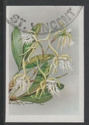 St Vincent 1985 Orchids 35c imperf proof in 3 colours only (yellow, magenta & cyan) fine used with part St Vincent cancellation, produced for a promotion. Ex Format International archives (as SG 850)