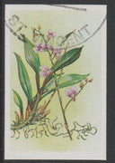 St Vincent 1985 Orchids 45c imperf proof in 3 colours only (yellow, magenta & cyan), fine used with part St Vincent cancellation, produced for a promotion. Ex Format International archives (as SG 851)