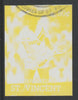 St Vincent - Grenadines 1988 International Tennis Players 50c Kevin Curran imperf proof in yellow only, fine used with part St Vincent Grenadines cancellation, produced for a promotion. Ex Format archives (as SG 583)