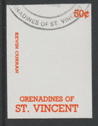 St Vincent - Grenadines 1988 International Tennis Players 50c Kevin Curran imperf proof in orange only, fine used with part St Vincent Grenadines cancellation, produced for a promotion. Ex Format archives (as SG 583)