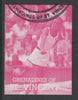 St Vincent - Grenadines 1988 International Tennis Players $1 Evonne Crawley imperf proof in magenta only, fine used with part St Vincent Grenadines cancellation, produced for a promotion. Ex Format archives (as SG 585)