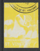 St Vincent - Grenadines 1988 International Tennis Players $2 Billie Jean King imperf proof in yellow only, fine used with part St Vincent Grenadines cancellation, produced for a promotion. Ex Format archives (as SG 587)