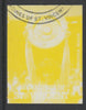 St Vincent - Grenadines 1988 International Tennis Players $3.50 Virginia Wade imperf proof in yellow only, fine used with part St Vincent Grenadines cancellation, produced for a promotion. Ex Format archives (as SG 589)