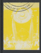 St Vincent - Grenadines 1988 International Tennis Players $3.50 Virginia Wade imperf proof in yellow only, fine used with part St Vincent Grenadines cancellation, produced for a promotion. Ex Format archives (as SG 589)
