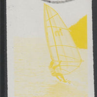 St Vincent 1988 Tourism 10c Windsurfing imperf proof in yellow only, fine used with part St Vincent cancellation, produced for a promotion. Ex Format International archives (as SG 1133)