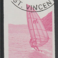 St Vincent 1988 Tourism 10c Windsurfing imperf proof in magenta only, fine used with part St Vincent cancellation, produced for a promotion. Ex Format International archives (as SG 1133)