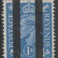 Great Britain 1950-52 KG6 1d light ultramarine overprinted with Post Office Training School Bars, as SG 504