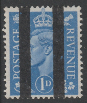 Great Britain 1950-52 KG6 1d light ultramarine overprinted with Post Office Training School Bars, as SG 504