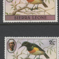 Sierra Leone 1980-82 Birds - Sunbird 2c (with 1982 imprint date) two good shades both unmounted mint SG 623B