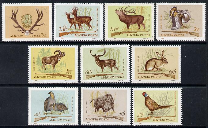 Hungary 1964 Hunting perf set of 10, SG 2034-43, Mi 2079-88