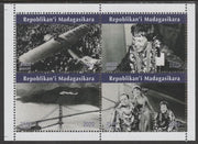 Madagascar 2020 Amelia Earhart perf sheetlet containing 4 values unmounted mint. Note this item is privately produced and is offered purely on its thematic appeal, it has no postal validity