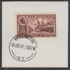 New Zealand 1936 Chamber of Commerce 6d red-brown (SG597) on piece with full strike of Madame Joseph forged postmark type 287
