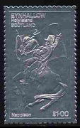 Eynhallow 1979 Napoleon on Horseback £1 value embossed in silver (perf) unmounted mint