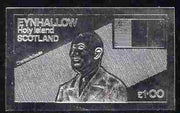 Eynhallow 1979 Charles de Gaulle £1 value embossed in silver (imperf) unmounted mint