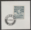 Basutoland 1938 KG6 Nile Crocodile 4d on piece cancelled with full strike of Madame Joseph forged postmark type 53