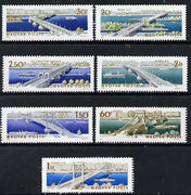 Hungary 1964 Elizabeth Bridge perf set of 7 unmounted mint, Mi 2071-77