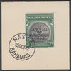 Bahamas 1942 KG6 Landfall of Columbus 3s on individual piece cancelled with full strike of Madame Joseph forged postmark type 37