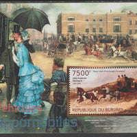 Burundi 2012 Horse-drawn Vehicles perf souvenir sheet containing 1 value unmounted mint.