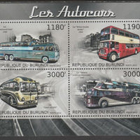 Burundi 2012 Public Transport perf sheetlet containing 4 values unmounted mint.