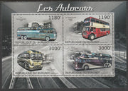 Burundi 2012 Public Transport perf sheetlet containing 4 values unmounted mint.