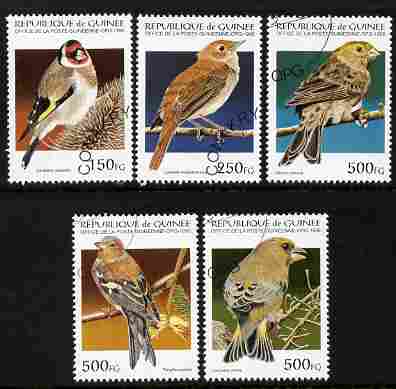 Guinea - Conakry 1995 Birds perf set of 5 fine cto used SG 1629-33