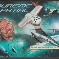Burundi 2012 Tourisnm in Space perf souvenir sheet containing 1 value unmounted mint.