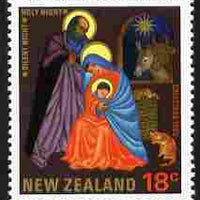 New Zealand 1985 Christmas 18c with the error of spelling (CRISTMAS) unmounted mint, see note after SG 1378
