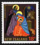 New Zealand 1985 Christmas 18c with the error of spelling (CRISTMAS) unmounted mint, see note after SG 1378