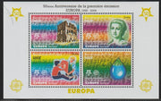 Chad 2006 - 50th Anniv of EUROPA #2 perf sheetlet containing 4 values unmounted mint