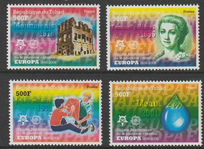 Chad 2006 - 50th Anniv of EUROPA #2 perf set of 4 values unmounted mint