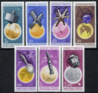 Hungary 1965 Space Research perf set of 7, unmounted mint SG 2142-48