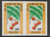 Senegal 1988 Flowers 20f imperf pair from a limited printing unmounted mint as SG 969