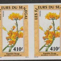 Senegal 1988 Flowers 410f imperf pair from a limited printing unmounted mint as SG 972
